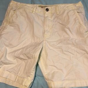 Cream American Eagle Prep Shorts
